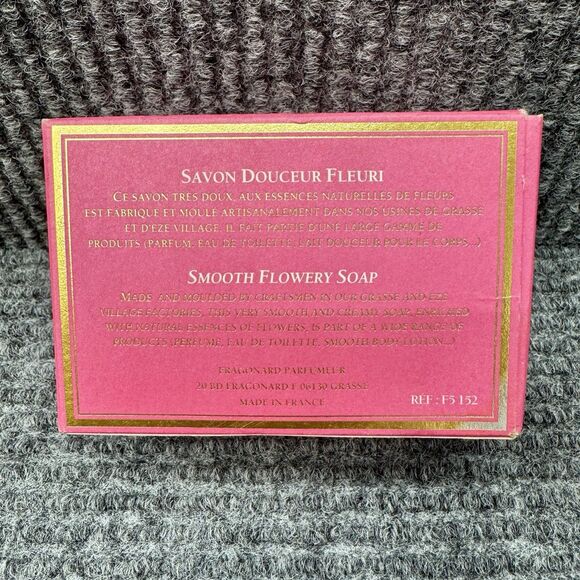 Fragonard Parfumeur Grasse Soap Bar Savon Doucheur Fleuri 5oz France Flowery - Picture 3 of 8